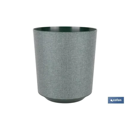 MACETA O MACETERO GAMA TEXTIL COLOR VERDE PP Ø 254 X 269 MM 10,5 L venta unitaria