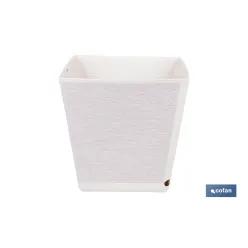 MACETA O MACETERO GAMA TEXTIL CUADRADA COLOR BLANCO PP 238 X 238 X 240 MM 9 L venta unitaria