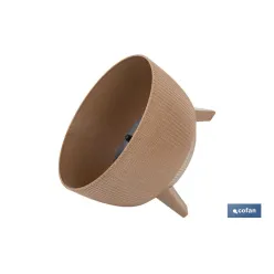 MACETA CON PATAS Y FILTRO DE DRENAJE COLOR MARRÓN WPC Ø 243 X 200 MM 5,1 L venta unitaria