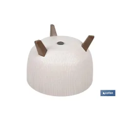 MACETA CON PATAS Y FILTRO DE DRENAJE COLOR BLANCO WPC Ø 330 X 234  MM 12,4 L