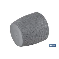 MACETA O MACETERO TRENZADA COLOR GRIS OSCURO PP Ø 141 X 119 MM 1,25 L