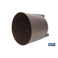 MACETA CON PATAS Y FILTRO DE DRENAJE COLOR CAFÉ WPC Ø 255 X 253 MM 8,1 L