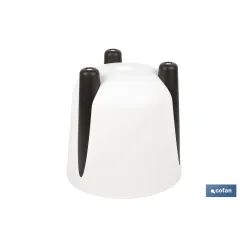 MACETA CON PATAS Y FILTRO DE DRENAJE COLOR CREMA PP Ø 183 X 180 MM 3,3 L venta unitaria