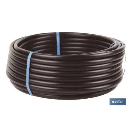 TUBO 25M RIEGO GOTEO NEGRO (Sin goteros) Ø16MM