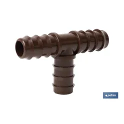 CONEXIÓN EN T Ø16MM (MARRÓN-MAX SEGUR.) Venta unitaria