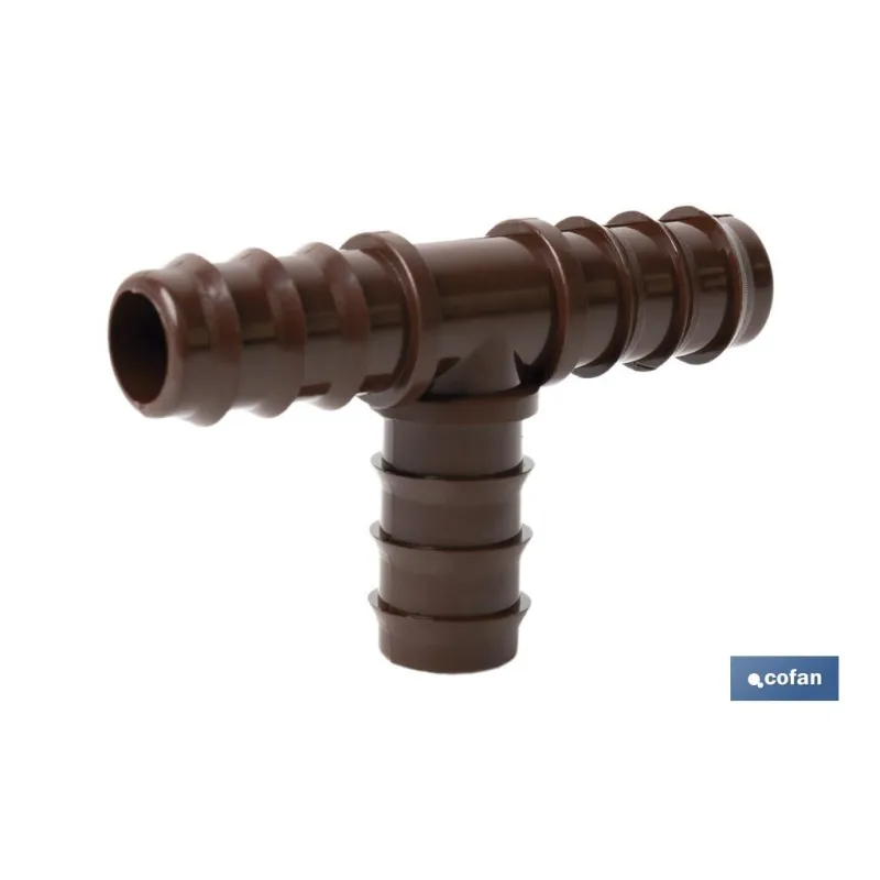 CONEXIÓN EN T Ø16MM (MARRÓN-MAX SEGUR.) Venta unitaria