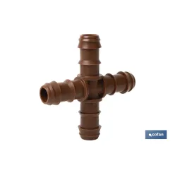 CONEXIÓN EN CRUZ Ø16MM (MARRÓN-MAX SEGUR.) Venta unitaria