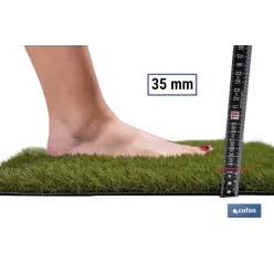 CÉSPED ARTIFICIAL 35 MM (1X4 M) 23.100 PUNTADAS/M2
