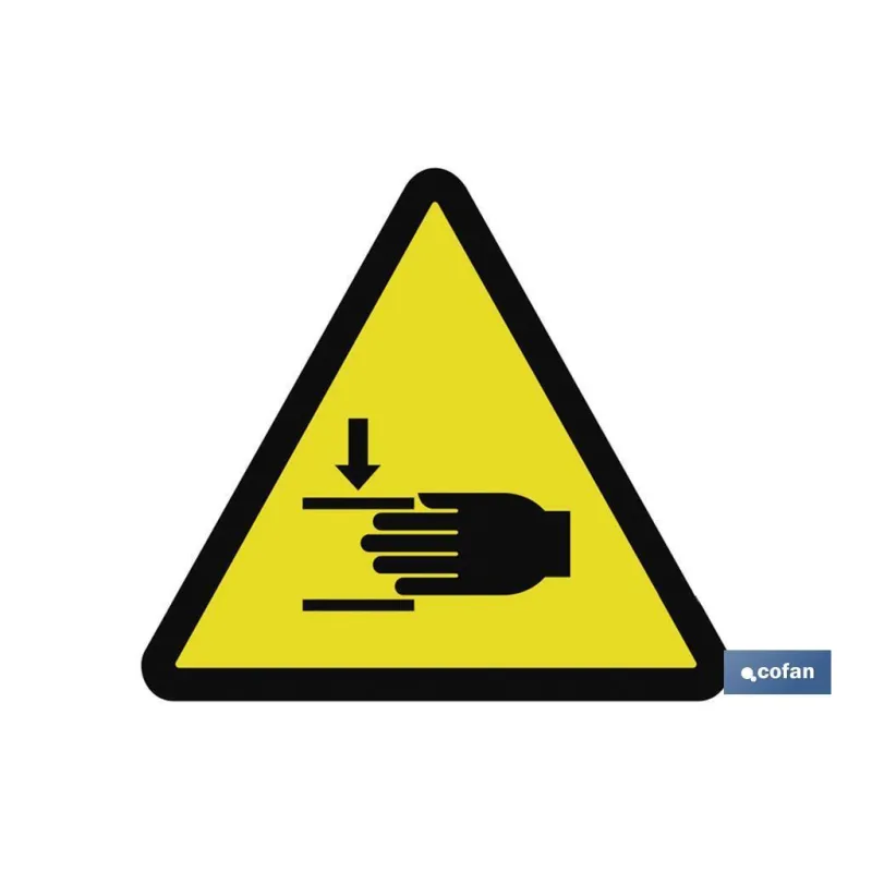 SEÑAL ADHESIVA 148X148MM.