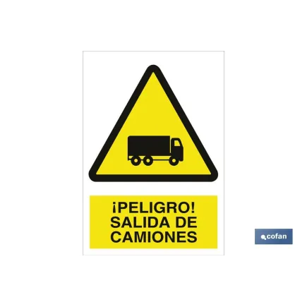 SEÑAL POLIESTIRENO 210X148MM.