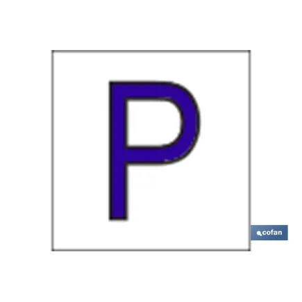 SEÑAL GLASSPACK ADHESIVA 62X62MM.