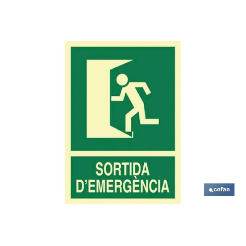 SEÑAL LUMINISCENTE 297X210MM.