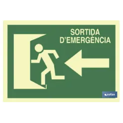 SEÑAL LUMINISCENTE 297X210MM.