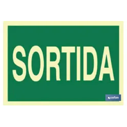 SEÑAL LUMINISCENTE 297X210MM.