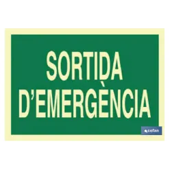 SEÑAL LUMINISCENTE 297X210MM.