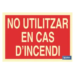 SEÑAL LUMINISCENTE 297X210MM.