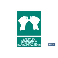 SEÑAL LUMINISCENTE 210X148MM.