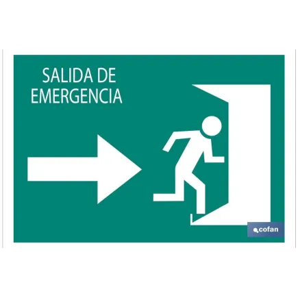 SEÑAL LUMINISCENTE 210X148MM.