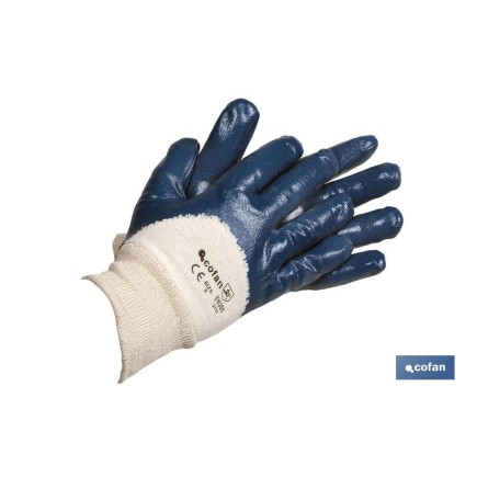 GUANTES NITRILO AZUL T-10