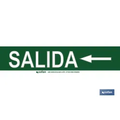 SEÑAL LUMINISCENTE 400X100MM.