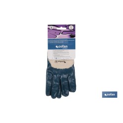 GUANTES NITRILO AZUL T-10