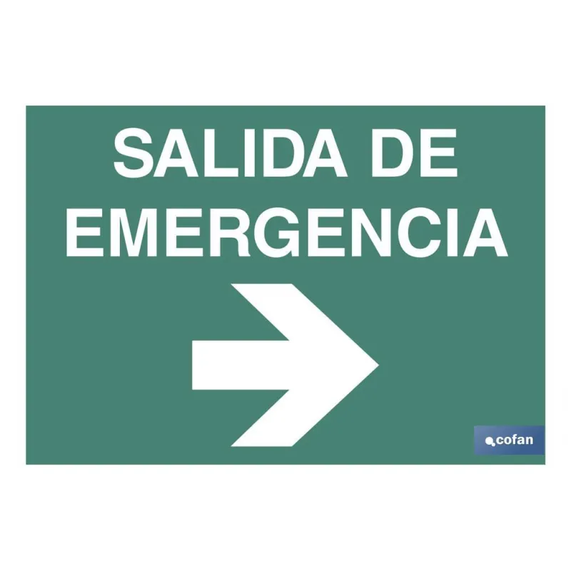 SEÑAL LUMINISCENTE 297X210MM.