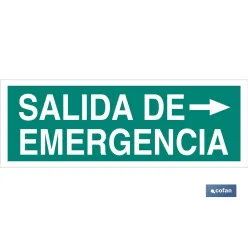 SEÑAL LUMINISCENTE 400X100MM.