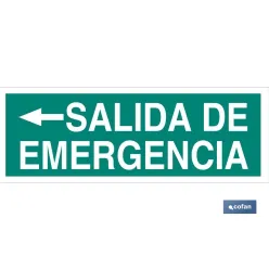 SEÑAL LUMINISCENTE 400X100MM.