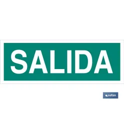 SEÑAL LUMINISCENTE 400X100MM.