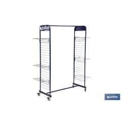 EXPOSITOR C/RUEDAS PARA ROPA Y CALZADO