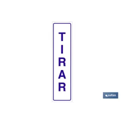 SEÑAL GLASSPACK ADHESIVA 250X62MM.