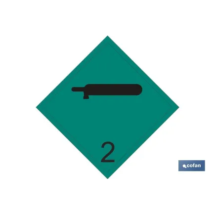 SEÑAL ADHESIVA MAT. PELIGROSAS 100X100MM.