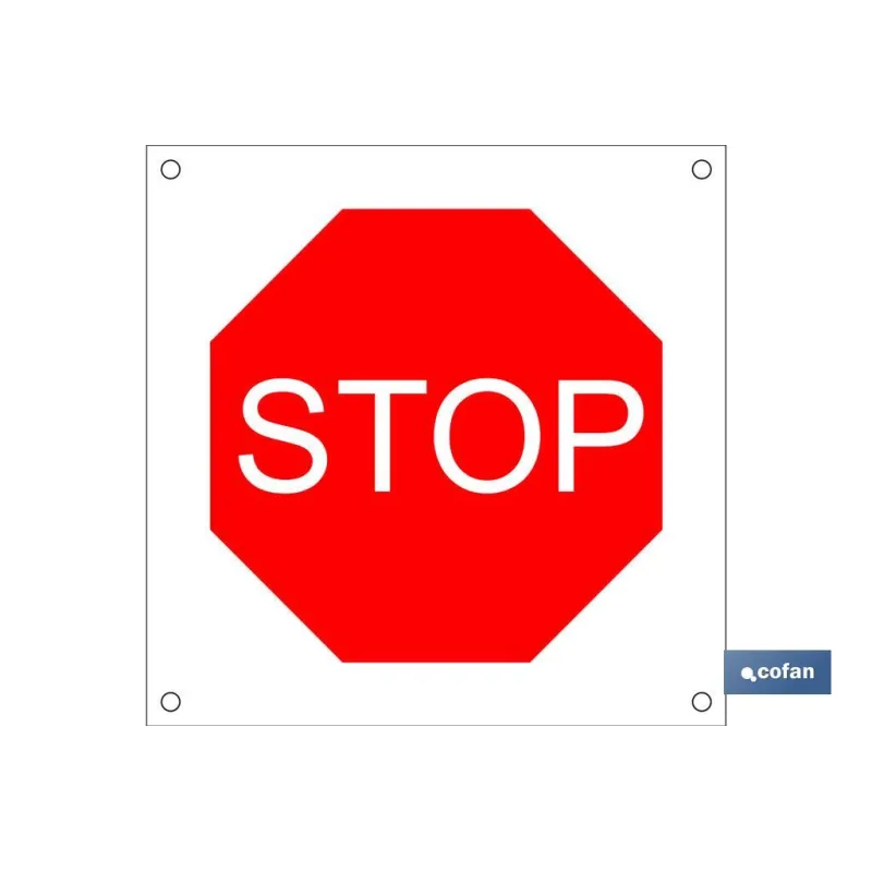 SEÑAL POLIPROPILENO CELULAR 600X600MM