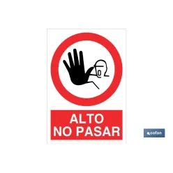 SEÑAL POLIESTIRENO 210X148MM.