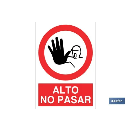 SEÑAL POLIESTIRENO 297X210 MM.