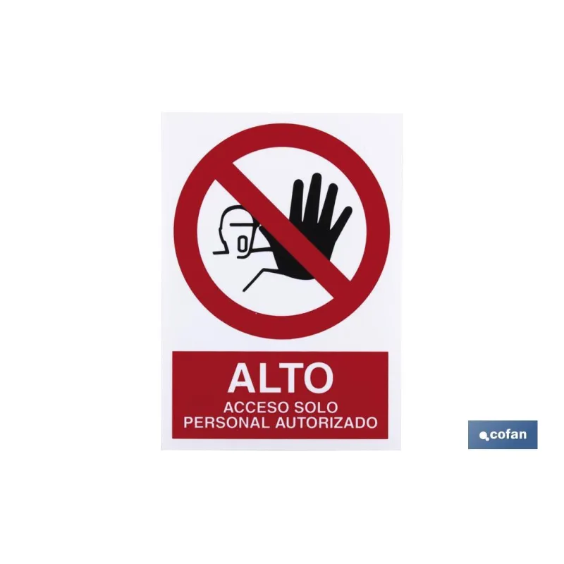 SEÑAL POLIESTIRENO 420X297MM.