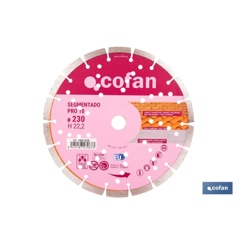 DISCO UNIVERSAL SEGMENTADO PRO 10-230 MM