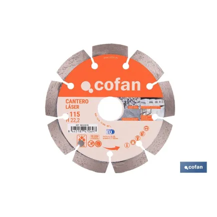DISCO DIAMANTE MODELO CANTERO 115MM.