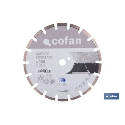 DISCO REFORZADO ASFALTO 300MM H10 - H25,4