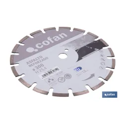 DISCO REFORZADO ASFALTO 300MM H10 - H25,4