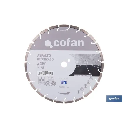 DISCO REFORZADO ASFALTO 350MM H10 - H25,4