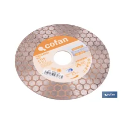 DISCO PORCELANICO DUAL CORTAR Y DESBASTAR 115MM H22,2