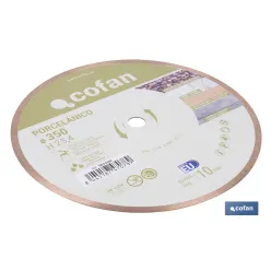 DISCO PORCELANICO MAQUINAS DE MESA 350MM - H25,4