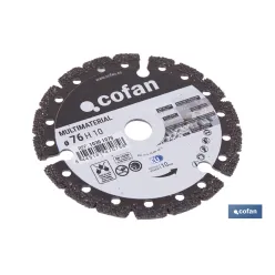 DISCO DIAM. MULTIMATERIAL 76MM H10