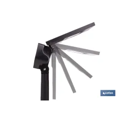 PACK DE 4 UDS. APLIQUE SOLAR CON SENSOR 3,7 V 1,2 Ah 3000 K 330 X 104 X 161 MM