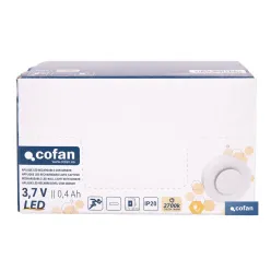 APLIQUE LED RECARGABLE CON SENSOR 3,7 V 0,4 Ah IP20 2700 K Ø60 MM