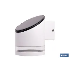 APLIQUE LED SOLAR BLANCO CON SENSOR 3,7 V 1,2 Ah IP65 3000 K 120 X 90 X 120 MM