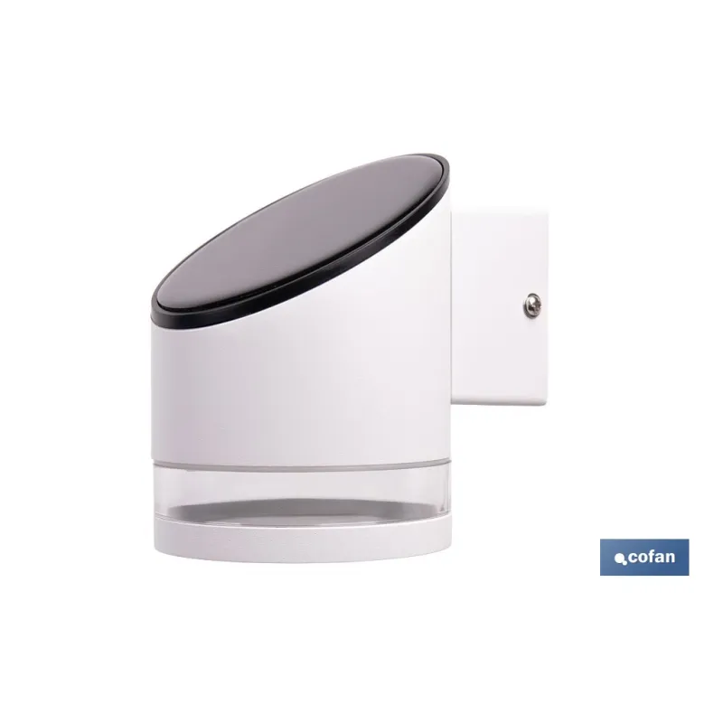 APLIQUE LED SOLAR BLANCO CON SENSOR 3,7 V 1,2 Ah IP65 3000 K 120 X 90 X 120 MM