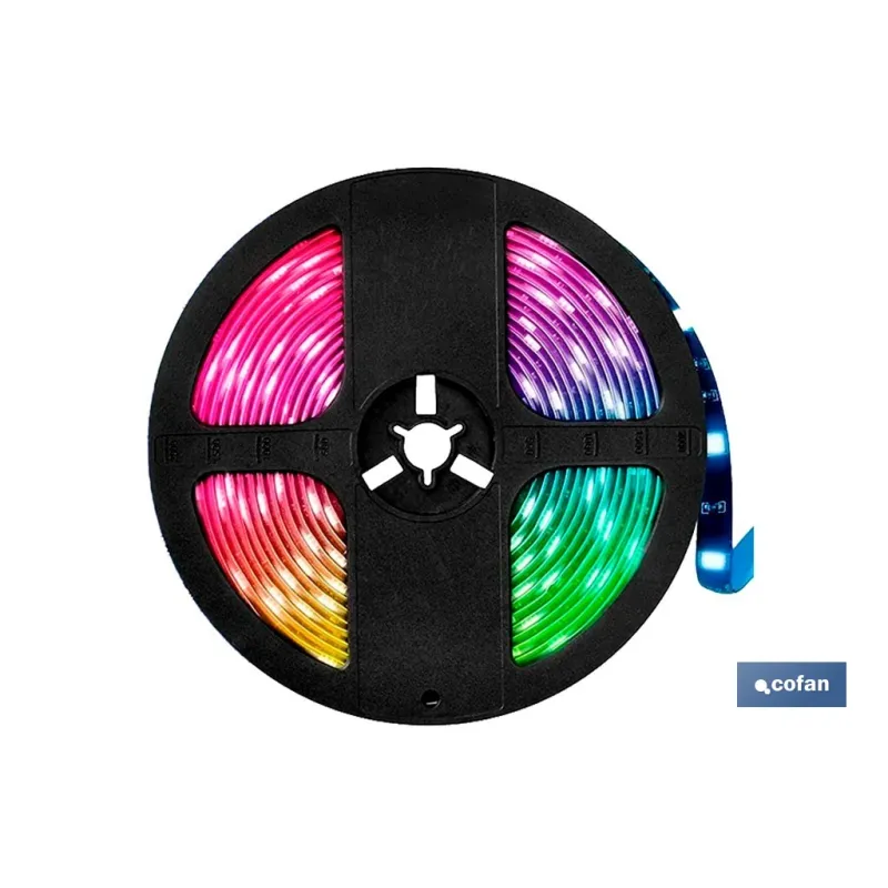 TIRA LED 12 V IP65 CON CONTROL REMOTO 3 M