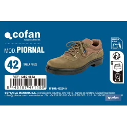 ZAPATILLAS TREKKING KAKI MOD.PIORNAL T-42